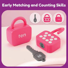 Lock and Key Toy - Learning Numbers, Counting & Matching Educational Toy Set for Kids