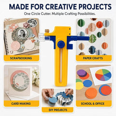 Adjustable Rotary Circle Cutter Tool | Precision Circular Paper Cutter for Scrapbooking, Card Making & DIY Crafts