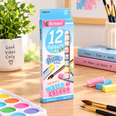 Bertand 12 Colors Pastel Water Colour Set (5ml x 12) | High Quality Watercolor Tubes for Artists, Students & DIY Crafting