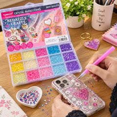Bedazzle Craft Kit with Storage Box for Decorating Notebooks, Mirrors, Cups & Accessories