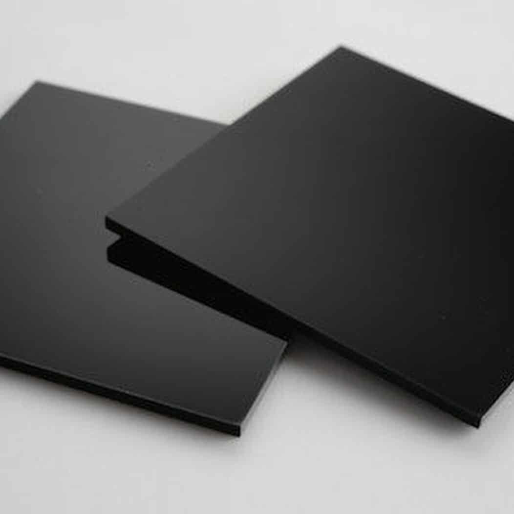 Black 2mm Transparent _Clear Acrylic Sheet 8x12 Inches