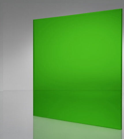 Green  2mm Transparent _Clear Acrylic Sheet 8x12 Inches