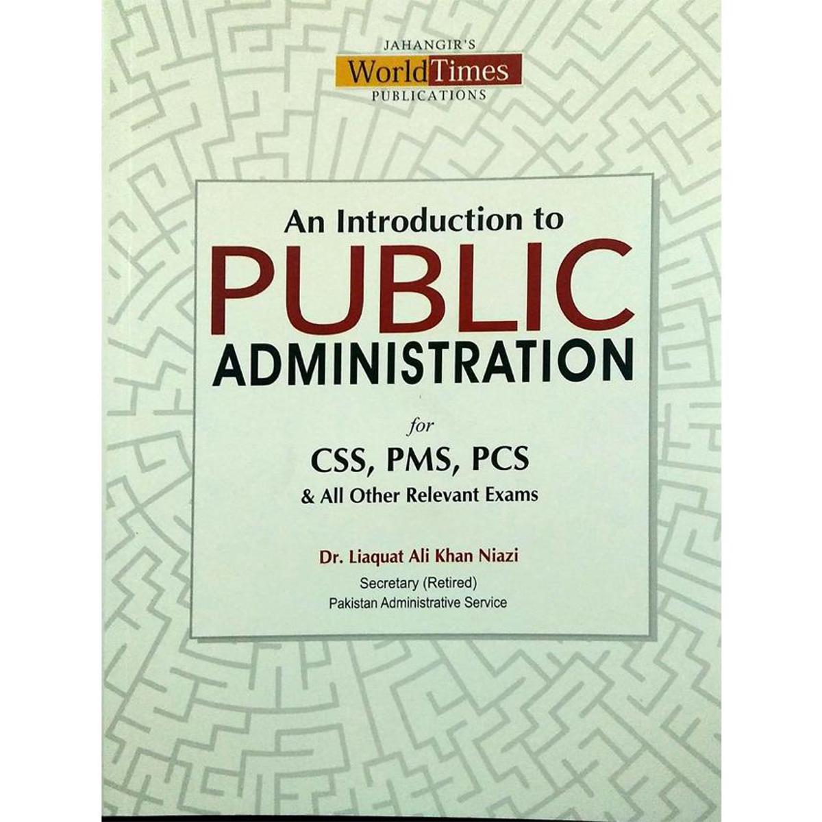 An Intro to Public Administration