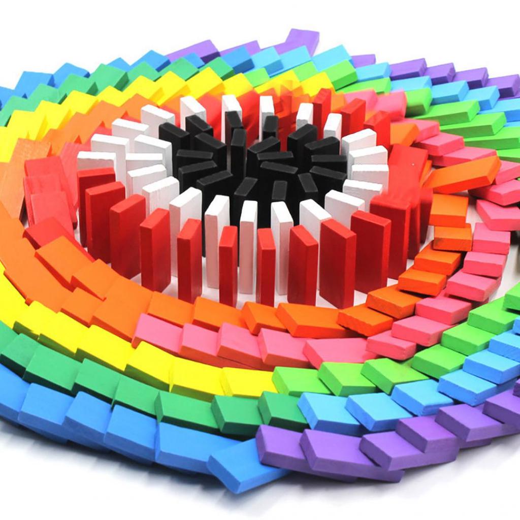 50PCs and 100pcs Domino Wooden Blocks