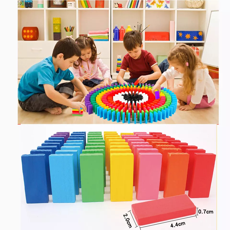 50PCs and 100pcs Domino Wooden Blocks