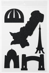 Foaming Glitter Sticker Pakistan Monuments
