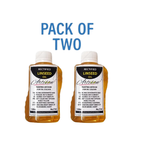 Pack Of 2 - Linseed Oil Plastic Bottle 120ml