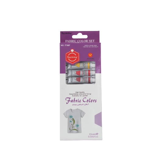 Keep Smiling Fabric Colour Paints 6ml - Pack Of 12