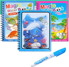 Magic Water Book Painting Drawing Coloring Board Book Doodle & Magic Water Pen