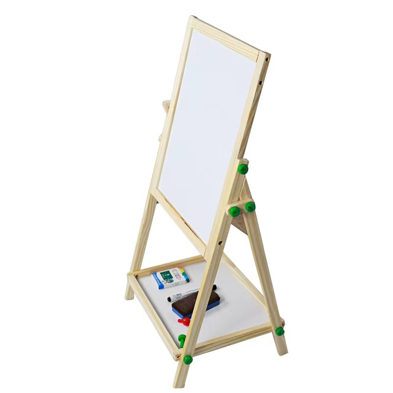 Wooden Learning Writing Board ( One side blackboard another side whiteboard ) board  Double Sided 12 x 15 inches