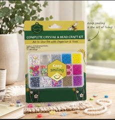Keep Smilling Complete Crystal & Bead Craft Kit | All-In-One DIY Jewelry Making Set