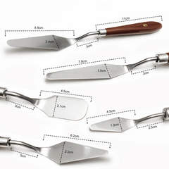 Palette Knives Set of 5 | Stainless Steel Painting Palette Knife Set |