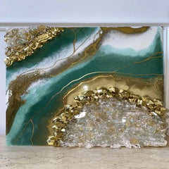Crushed glass for geode resin art work
