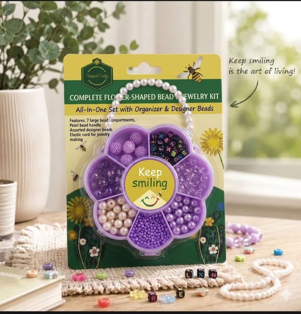 Keep Smilling Complete Flower-Shaped Bead Jewelry Kit