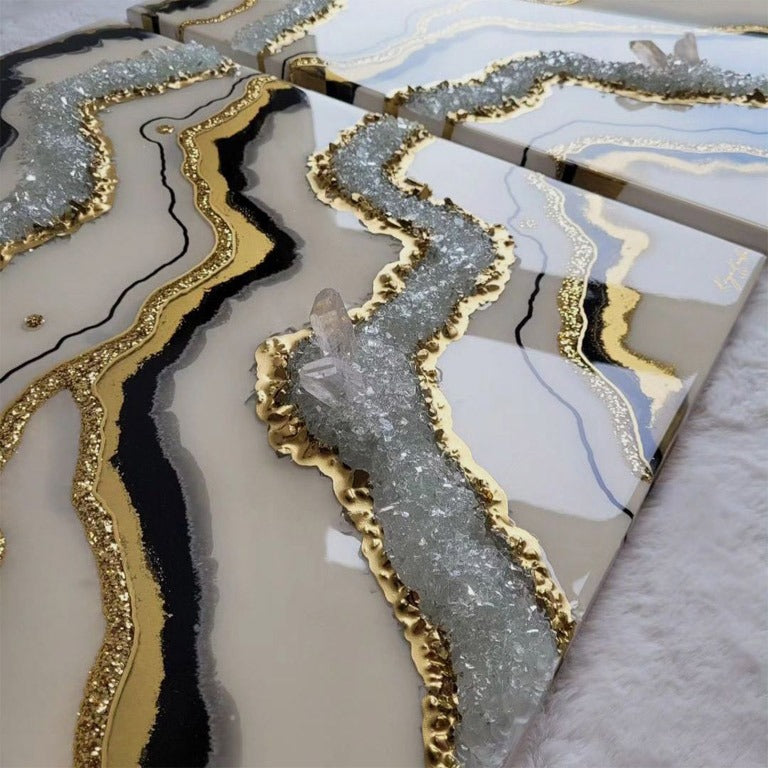 Crushed glass for geode resin art work