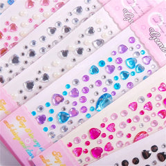 Crystal Beats Sticker Sheets – Rhinestone Gems Stickers for Face, Nails, Hair & Crafts | DIY Decorative Stickers