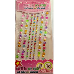 Crystal Beats Sticker Sheets – Rhinestone Gems Stickers for Face, Nails, Hair & Crafts | DIY Decorative Stickers