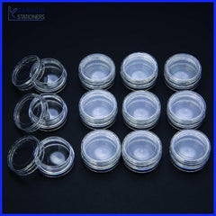 Transparent Calligraphy Ink Pot Jar 12pcs Set