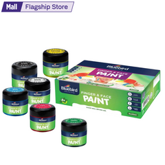 Bluebird Finger and Face Paints Safe and Vibrant - Non-Toxic Set 6 in 25 ml for Creative Fun and Expression