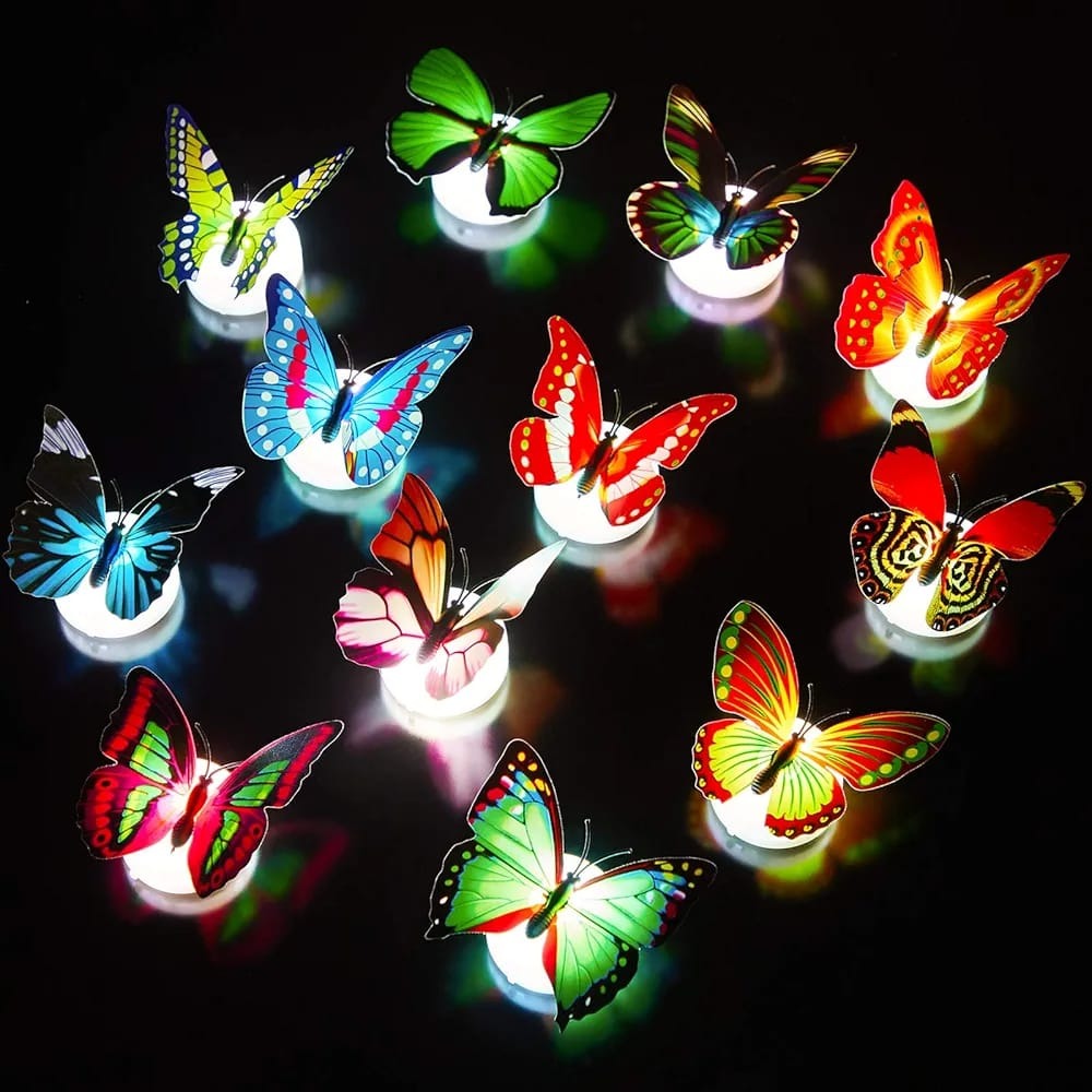 18PCS Glow in the Dark Butterfly Wall Stickers – Room Decoration