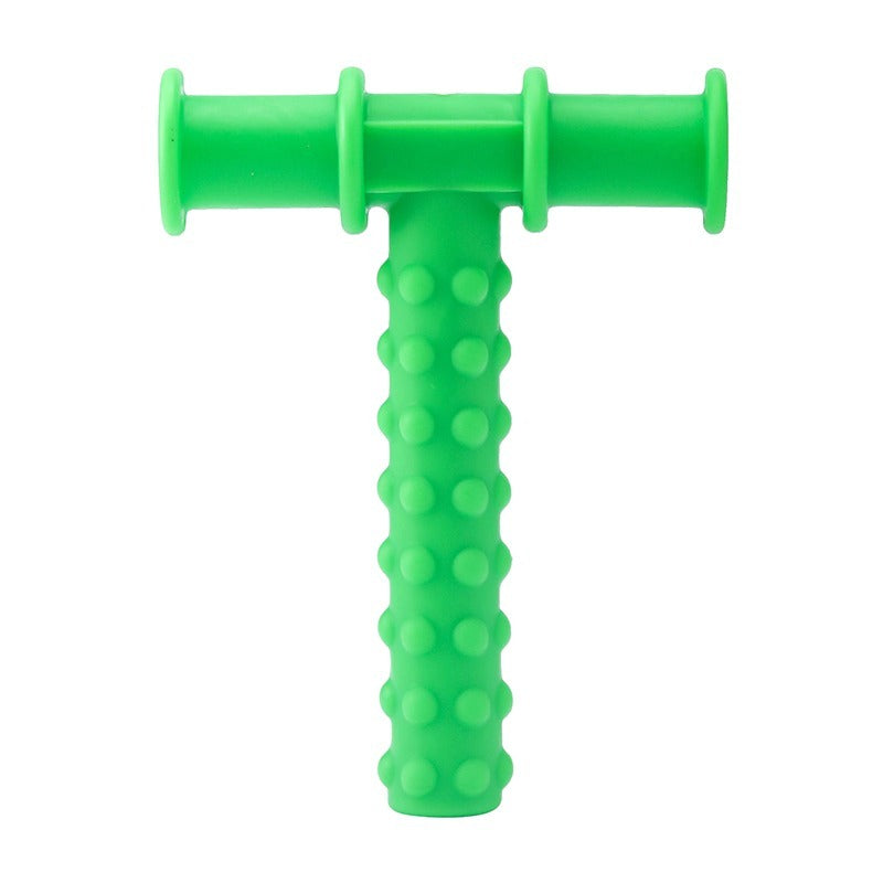 Kids Chewing Tube T-Shape Chewy Teether Baby Oral Motor Chew Tools Tuxtured Auti