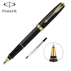 Parker Sonnet Matte Black Rollerball Pen with Free Parker Vector Rollerball Pen