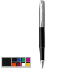 Parker Jotter Stainless Steel Metallic Body Black Fountain Pen