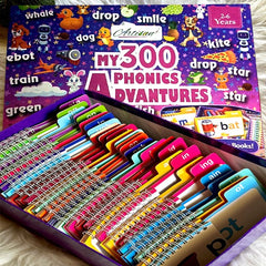 30 Read & Rhyme Flip Books – 300 Words Phonics Set | Kids Learning Box | English Reading Practice
