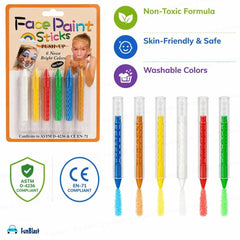 Non-toxic Colorful Face Painting Kit Face Paint Sticks