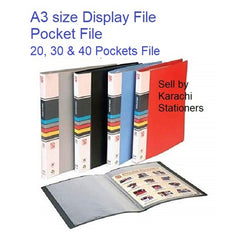 A3 size Display Plastic Sheet file Book
