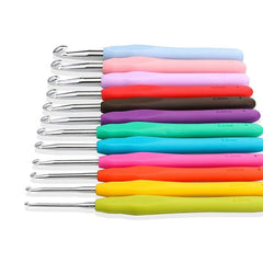 Imported Crochet Hook Set - Rubber Grip (Set of 9 Hooks)