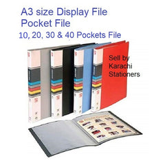A3 size Display Plastic Sheet file Book