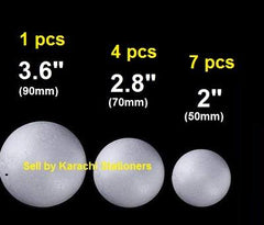 12pcs Thermocol (Thermopol) Balls Solar System Universal school project solar system Craft