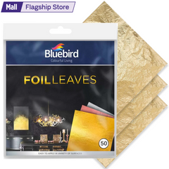 Bluebird Gold Foil 50 Pcs - Imitation Gold Foil Sheets of 5.5" x 5.5", Painting Gilding Crafts Decoration