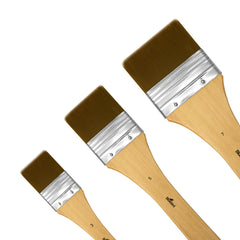 Bluebird Premium Gesso Brush Set of 3 - Professional Quality Brushes for Artists and Hobbyists DIY Project Kids Adults