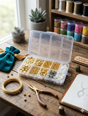 DIY Bracelet Making Kit for Girls, Jewellery Making Kit for Kids DIY Bead Set Making, Toys for Girls Multicolor