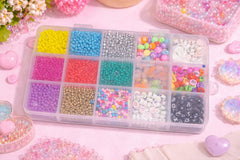 DIY Bracelet Making Kit for Girls, Jewellery Making Kit for Kids DIY Bead Set Making, Toys for Girls Multicolor