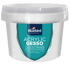 Bluebird Acrylic Gesso for Artists - Primer - White Blue Bird Best Seller in Pakistan Premium Quality Easy to Use