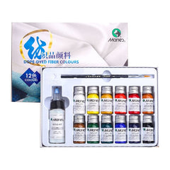 Maries Dope-Dyed Fiber Permanent Fabric Paint Set Of 12