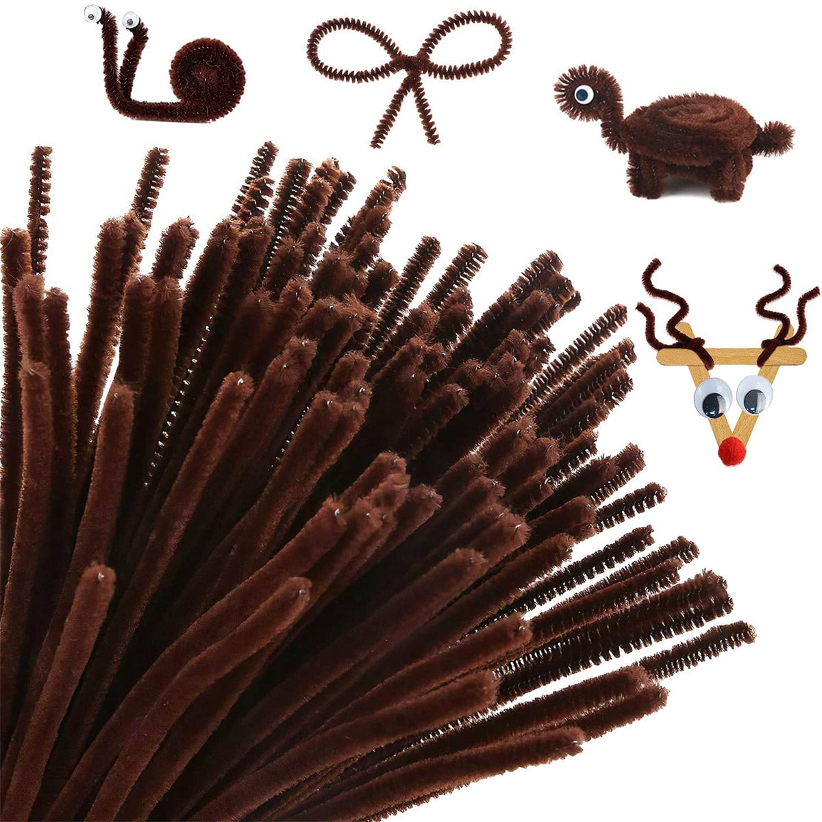 Pack Of 50 - Pipe Cleaner Velvet Sticks