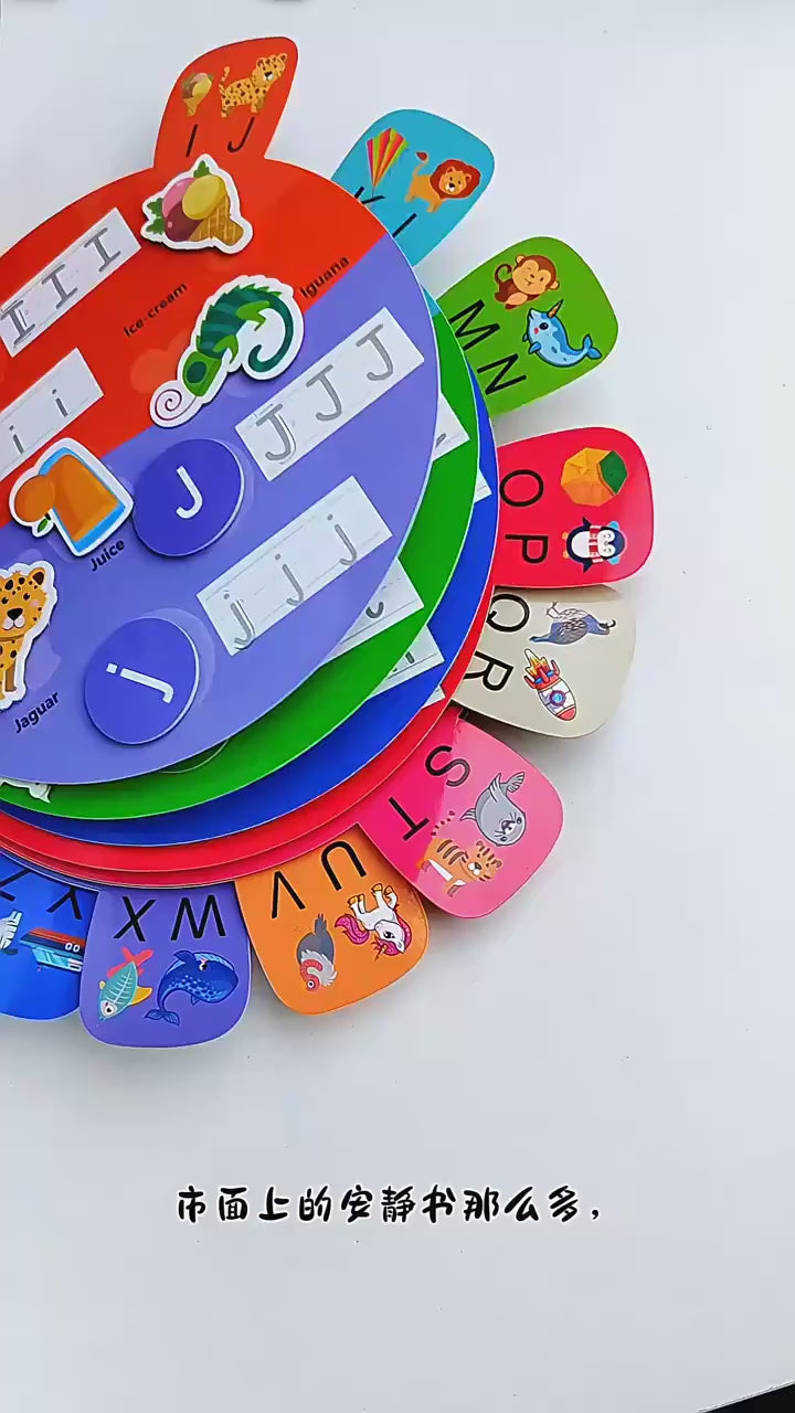 Round Shape Montessori Quiet Busy Book for Toddlers
