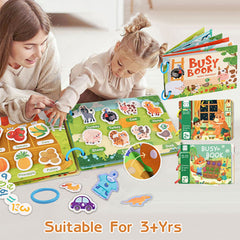 Square Shape Montessori Quiet Busy Book for Toddlers