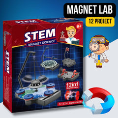 STEM KIT-Magnet Science 12 in 1 Magnet game