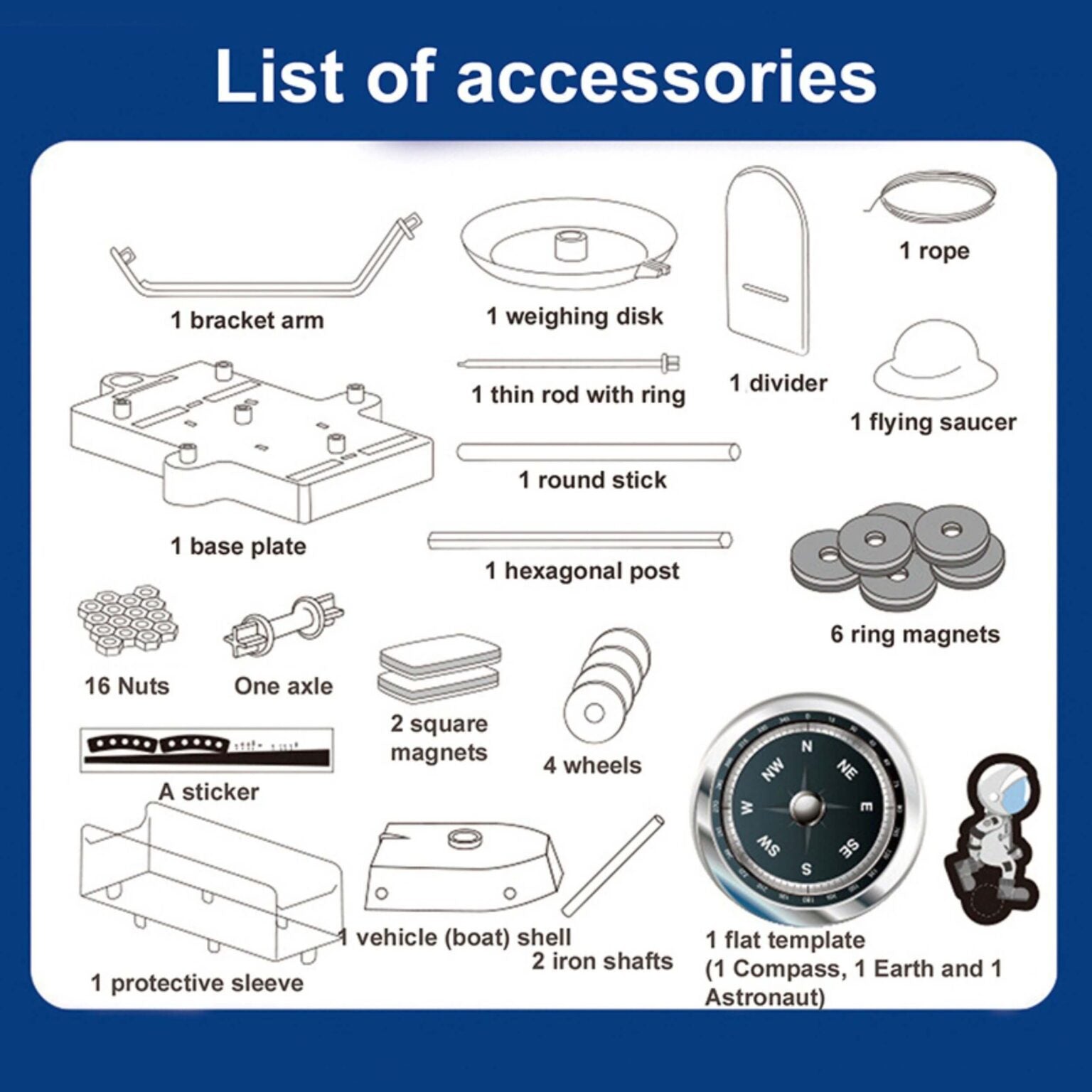 STEM KIT-Magnet Science 12 in 1 Magnet game