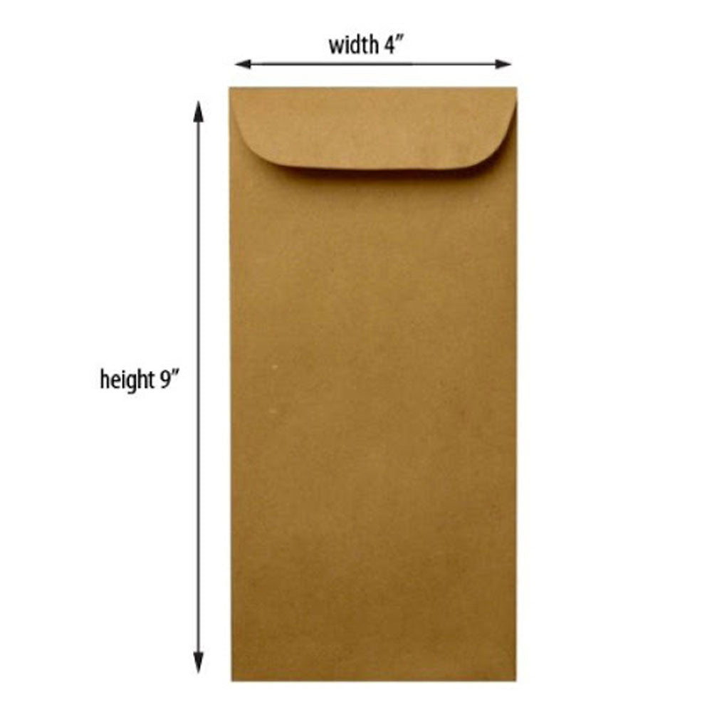 Pack Of 50 - Envelope 9X4 Inch - Brown