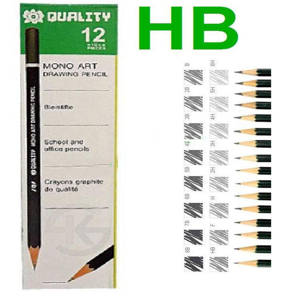 Quality Mono Art Drawing Pencils (Hb)