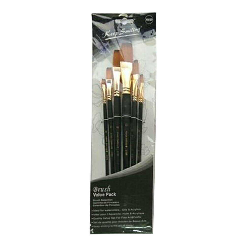 Assorted Brush Set Of 6 Long Handle