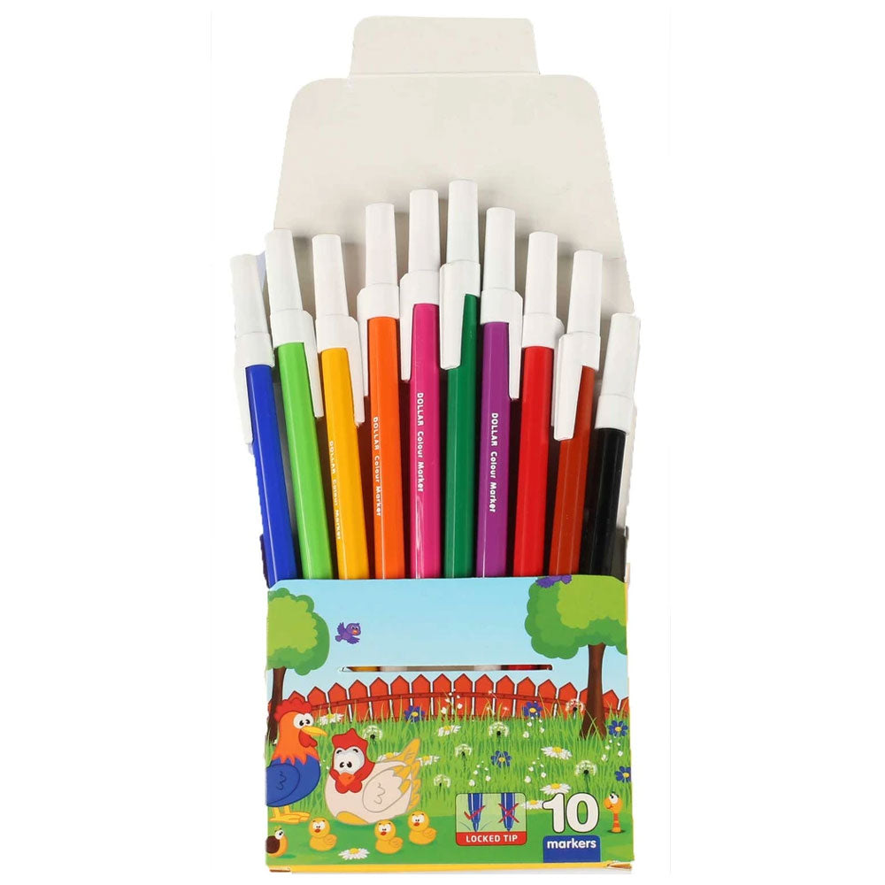 Pack Of 10 Color Marker - Multicolor