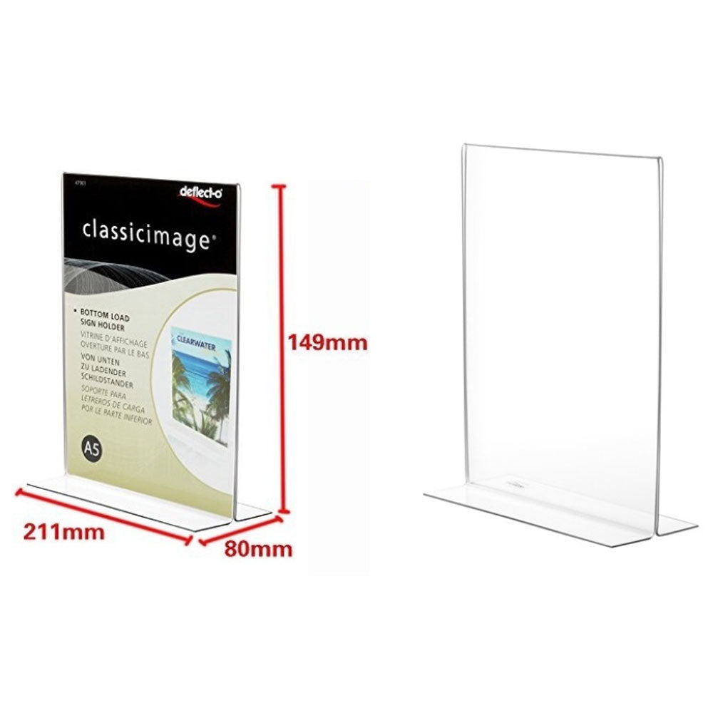 Straight A4 Display Stand Brochure Flyer Holder A4 Acrylic Leaflet Dispenser Display Stand L-Type