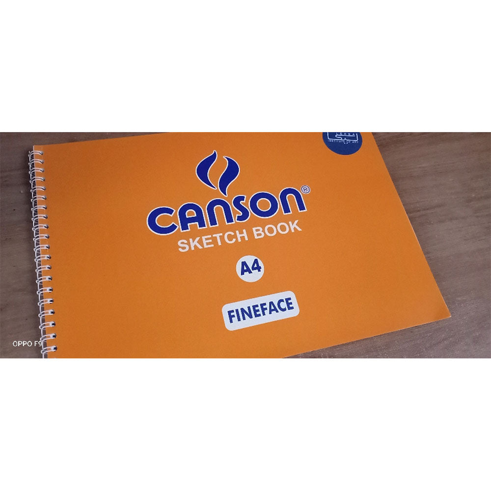 A4 Size Canson Sketch Book With Free Pencil 2B And Eraser For Drawing Shading Painting Sketchbook